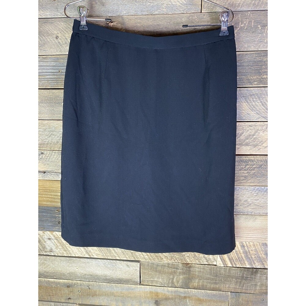 Samantha Taylor Women's Black Lined Pencil Skirt Size 14 Career Business Casual